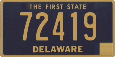DE license plate 72419