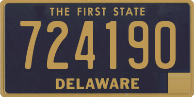 DE license plate 724190