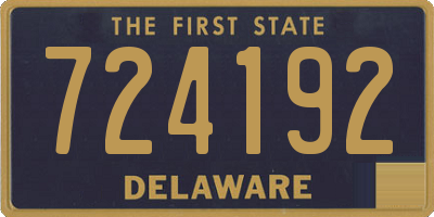 DE license plate 724192