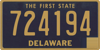 DE license plate 724194