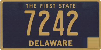 DE license plate 7242