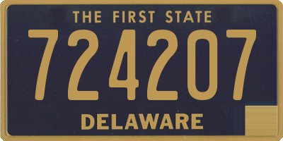 DE license plate 724207