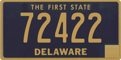 DE license plate 72422