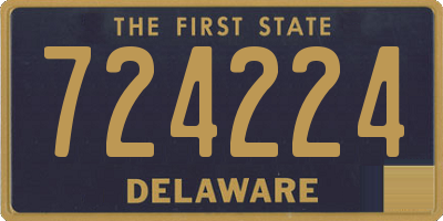 DE license plate 724224
