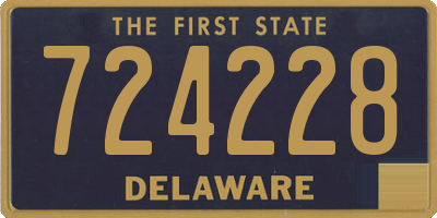 DE license plate 724228