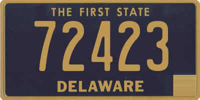 DE license plate 72423