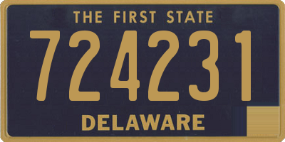 DE license plate 724231