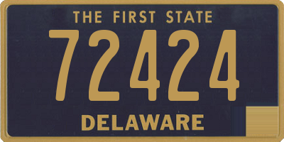 DE license plate 72424
