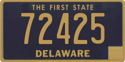 DE license plate 72425