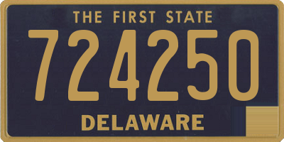 DE license plate 724250