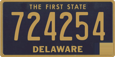 DE license plate 724254