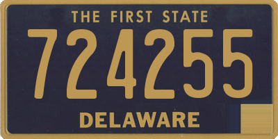 DE license plate 724255