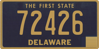 DE license plate 72426