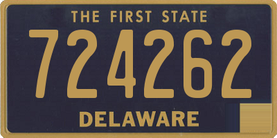 DE license plate 724262