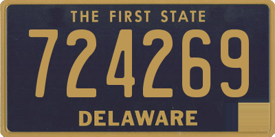 DE license plate 724269