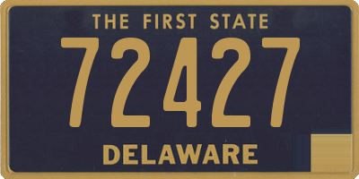 DE license plate 72427