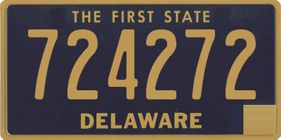 DE license plate 724272