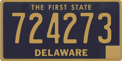 DE license plate 724273