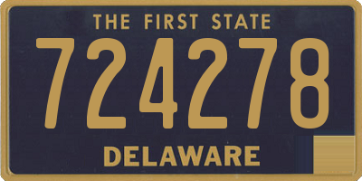 DE license plate 724278
