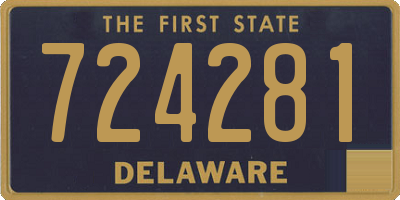 DE license plate 724281