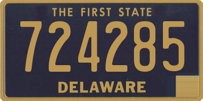 DE license plate 724285