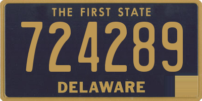 DE license plate 724289