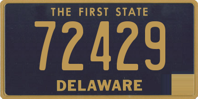 DE license plate 72429