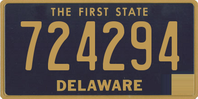 DE license plate 724294