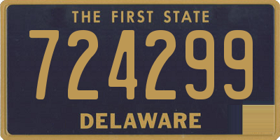 DE license plate 724299