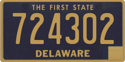 DE license plate 724302