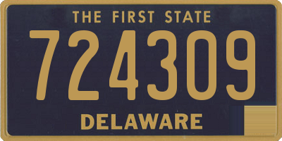 DE license plate 724309