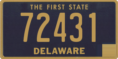 DE license plate 72431