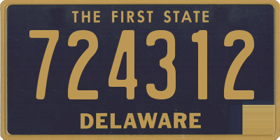 DE license plate 724312