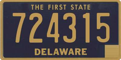 DE license plate 724315