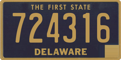 DE license plate 724316