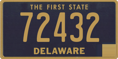 DE license plate 72432