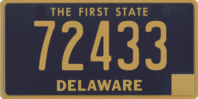 DE license plate 72433