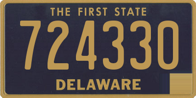 DE license plate 724330