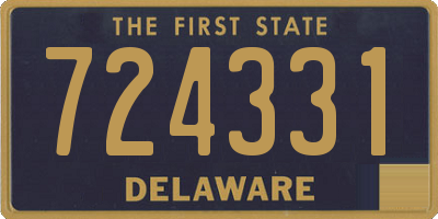 DE license plate 724331