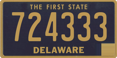 DE license plate 724333