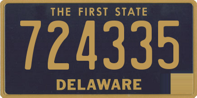 DE license plate 724335