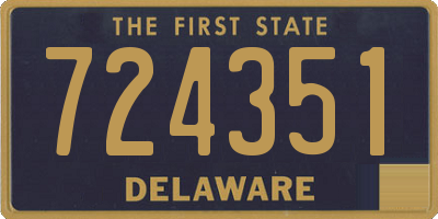 DE license plate 724351