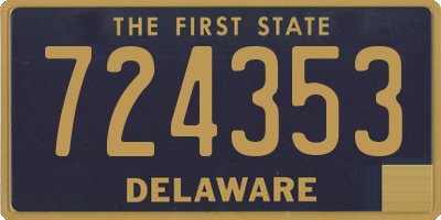 DE license plate 724353