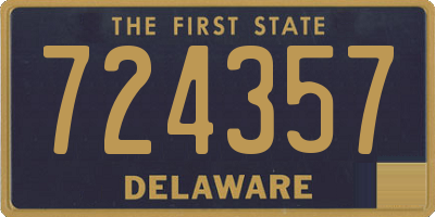 DE license plate 724357