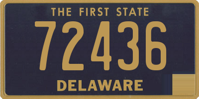 DE license plate 72436