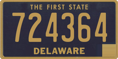 DE license plate 724364