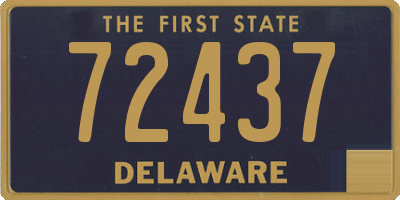 DE license plate 72437