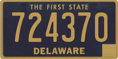 DE license plate 724370