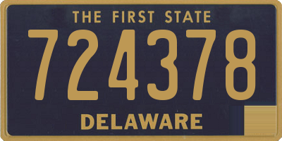 DE license plate 724378