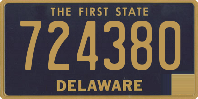 DE license plate 724380